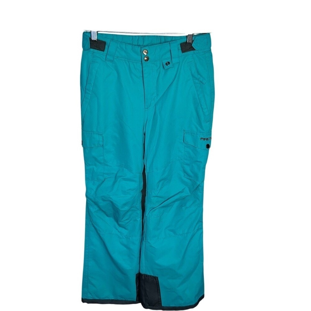 Arctix Girls Snow Ski Pants Size L 10/12  Teal Blue Insulated Winter Snowboard